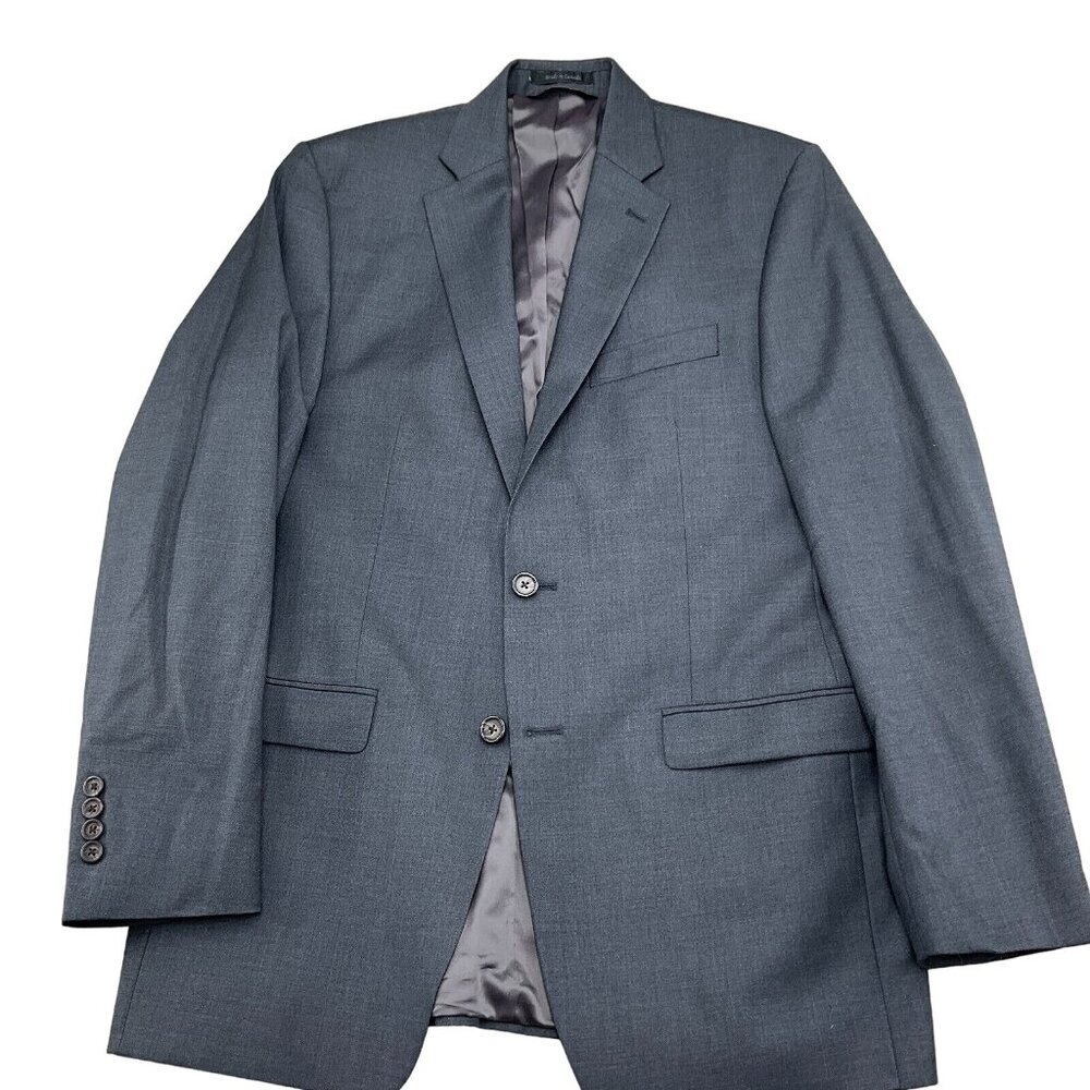 Lauren Ralph Lauren‎ Blazer Men 40 Gray Wool Classic Career Jacket VTG Canada